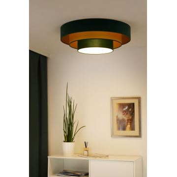 Duolla - LED Ceiling light LUNETA LED/26W/230V d. 60 cm 4000K green/gold