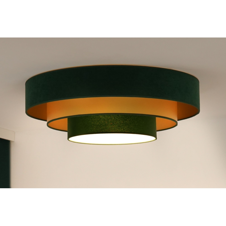 Duolla - LED Ceiling light LUNETA LED/26W/230V d. 60 cm 4000K green/gold