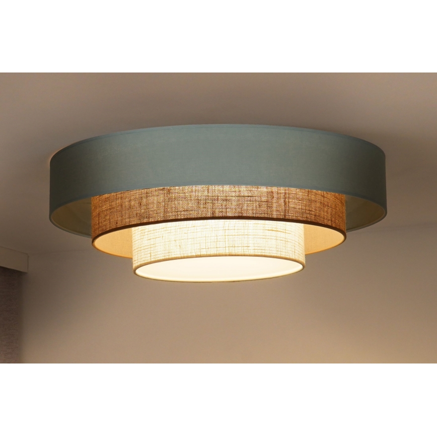 Duolla - LED Ceiling light LUNETA LED/26W/230V d. 60 cm 4000K turquoise/beige/creamy