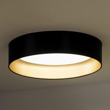 Duolla - LED Ceiling light ROLLER LED/24W/230V black/gold