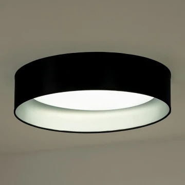 Duolla - LED Ceiling light ROLLER LED/24W/230V black/silver