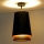 Duolla - Surface-mounted chandelier BELL SHINY 1xE27/15W/230V black/copper