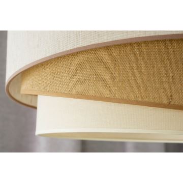 Duolla - Surface-mounted chandelier KOBO 1xE27/15W/230V d. 45 cm beige/brown/white