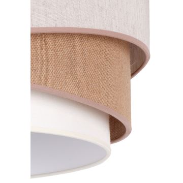 Duolla - Surface-mounted chandelier KOBO 1xE27/15W/230V d. 45 cm beige/brown/white