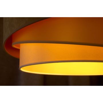 Duolla - Surface-mounted chandelier KOBO 1xE27/15W/230V d. 45 cm beige/gold/creamy