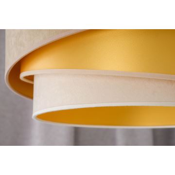 Duolla - Surface-mounted chandelier KOBO 1xE27/15W/230V d. 45 cm beige/gold/creamy