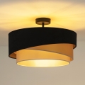 Duolla - Surface-mounted chandelier KOBO 1xE27/15W/230V d. 45 cm black/gold/creamy