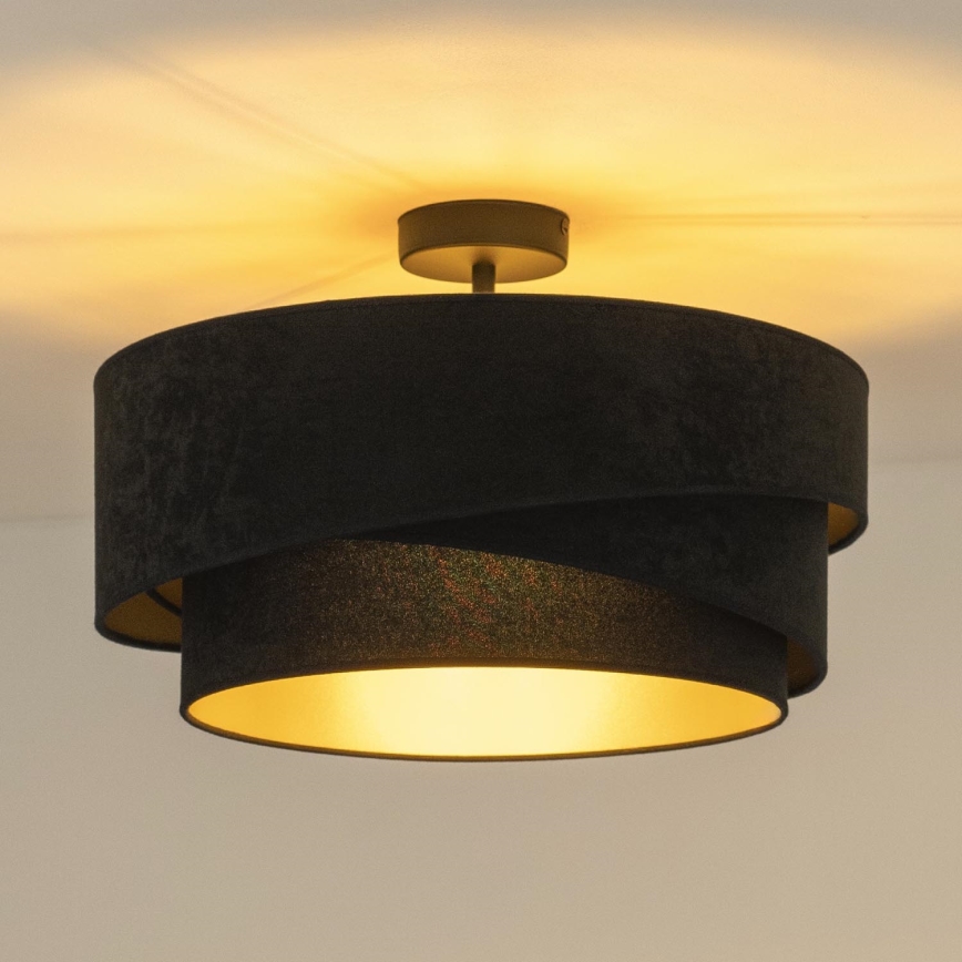 Duolla - Surface-mounted chandelier KOBO 1xE27/15W/230V d. 45 cm black