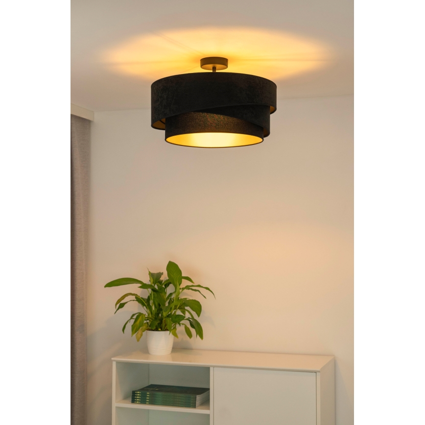 Duolla - Surface-mounted chandelier KOBO 1xE27/15W/230V d. 45 cm black