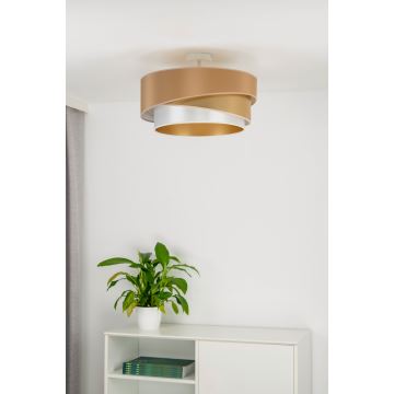 Duolla - Surface-mounted chandelier KOBO 1xE27/15W/230V d. 45 cm copper/gold/white