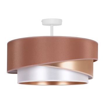 Duolla - Surface-mounted chandelier KOBO 1xE27/15W/230V d. 45 cm copper/gold/white