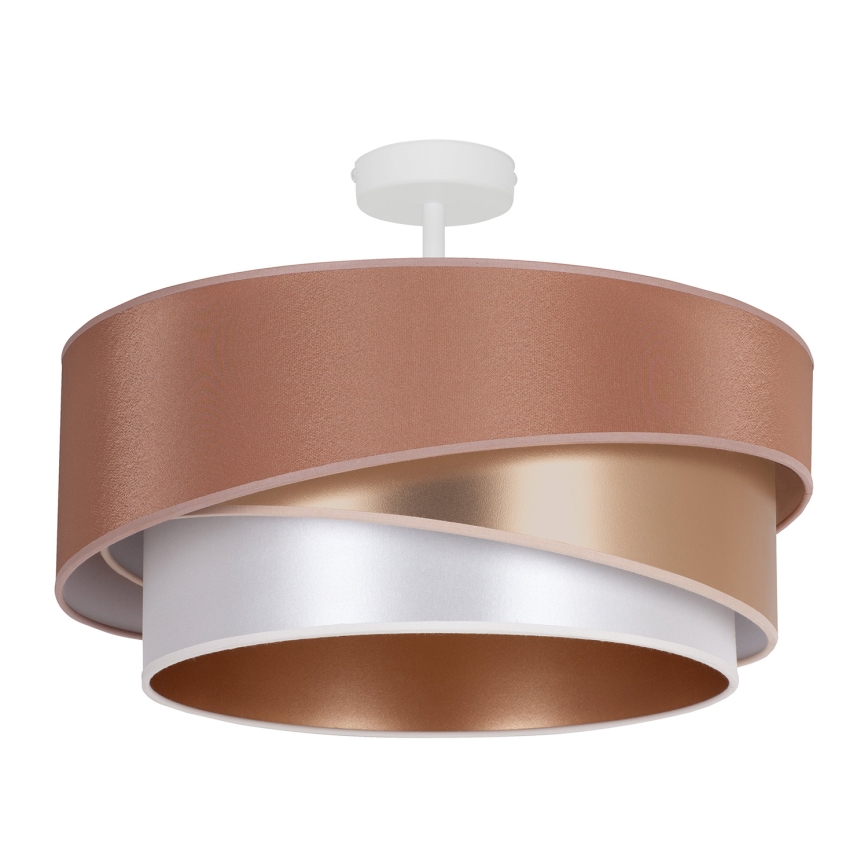 Duolla - Surface-mounted chandelier KOBO 1xE27/15W/230V d. 45 cm copper/gold/white