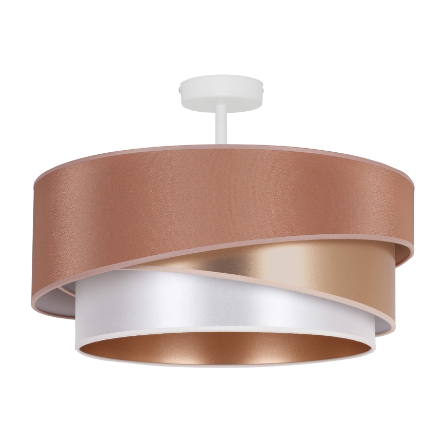 Duolla - Surface-mounted chandelier KOBO 1xE27/15W/230V d. 45 cm copper/gold/white