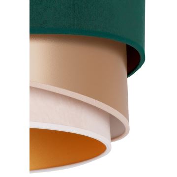 Duolla - Surface-mounted chandelier KOBO 1xE27/15W/230V d. 45 cm green/gold/creamy