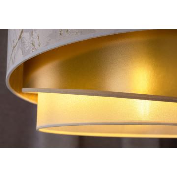 Duolla - Surface-mounted chandelier KOBO 1xE27/15W/230V d. 45 cm white/gold