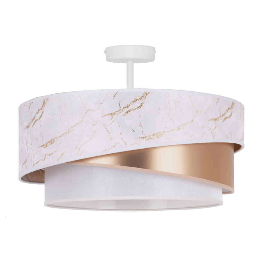 Duolla - Surface-mounted chandelier KOBO 1xE27/15W/230V d. 45 cm white/gold