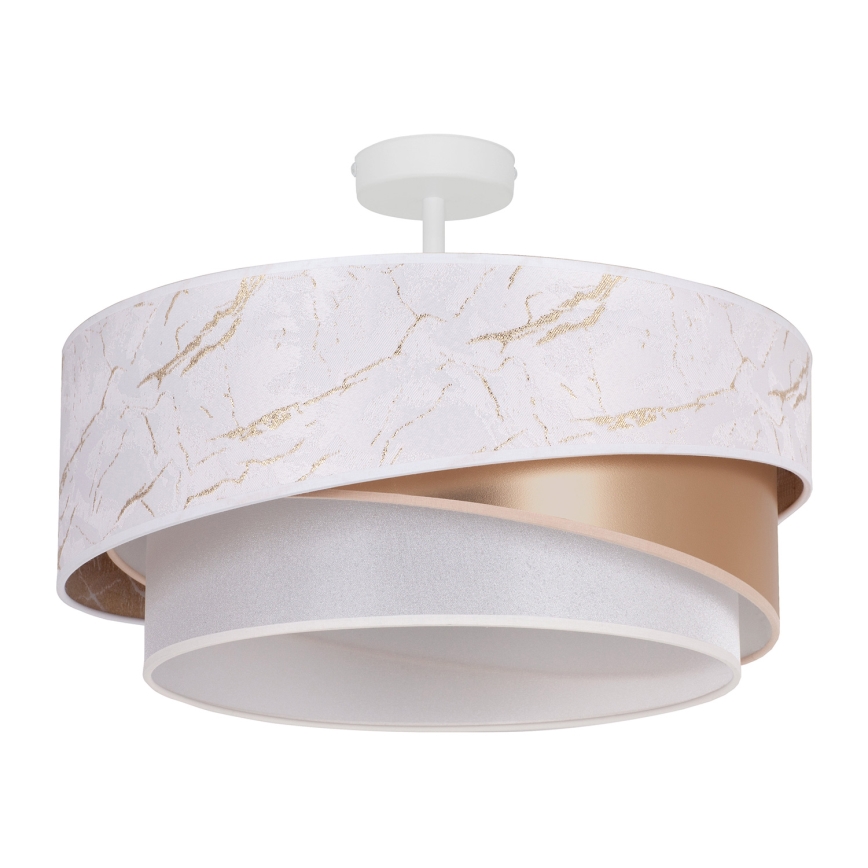 Duolla - Surface-mounted chandelier KOBO 1xE27/15W/230V d. 45 cm white/gold