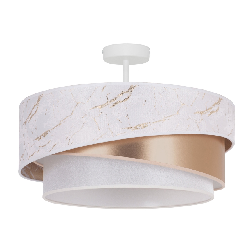 Duolla - Surface-mounted chandelier KOBO 1xE27/15W/230V d. 45 cm white/gold