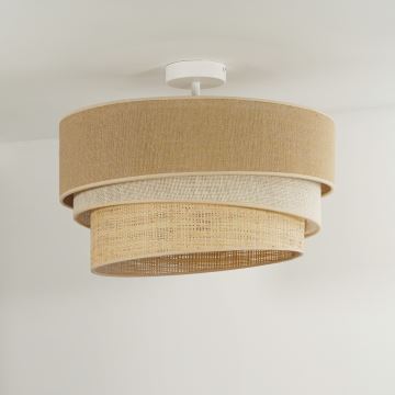 Duolla - Surface-mounted chandelier YUTE TRIO 3xE27/15W/230V d. 60 cm brown/grey/beige