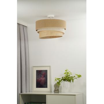 Duolla - Surface-mounted chandelier YUTE TRIO 3xE27/15W/230V d. 60 cm brown/grey/beige