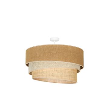 Duolla - Surface-mounted chandelier YUTE TRIO 3xE27/15W/230V d. 60 cm brown/grey/beige