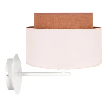 Duolla - Wall lamp BOHO 1xE27/15W/230V beige/white/brown