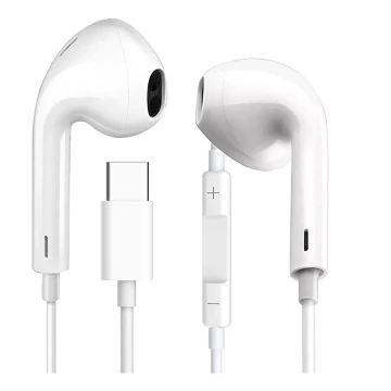 Earphones with a microphone USB-C white