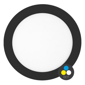 LED Bathroom recessed light LADA LED/25W/230V 3000/4000/6000K d. 30 cm IP44 black