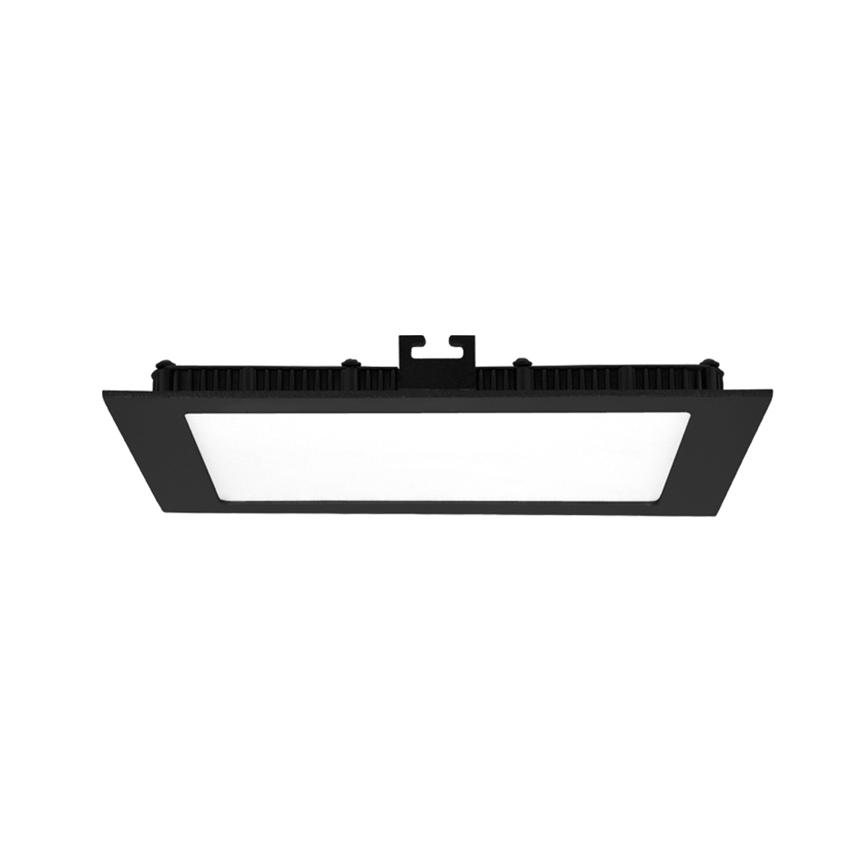 LED Bathroom recessed light RAFA LED/6W/230V 3000/4000/6000K 12x12 cm IP44 black