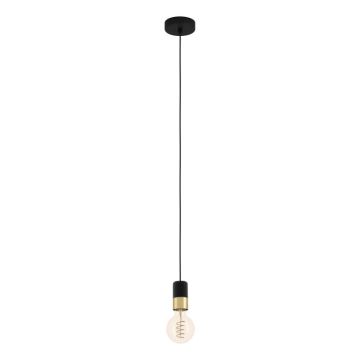 Eglo - Chandelier on a string 1xE27/40W/230V black/gold