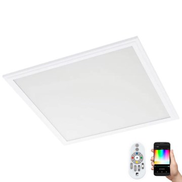 Eglo 32547 - LED RGBW Dimmable surface-mounted/recessed panel 2in1 SALOBRENA-C LED/34W/230V white 60x60 cm + remote control