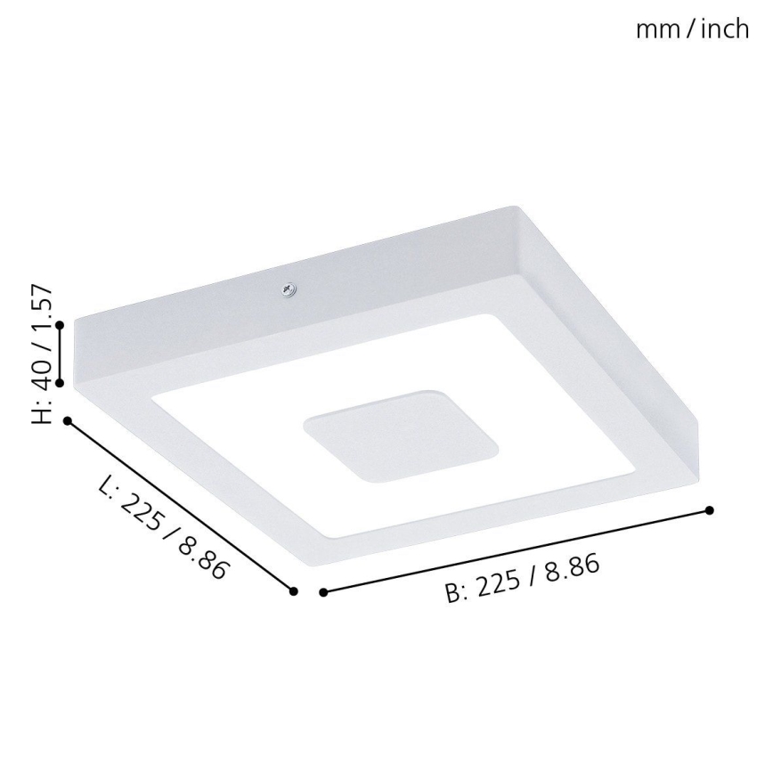 Eglo 33135 - LED Bathroom ceiling light IPHIAS LED/16,5W/230V 4000K IP44