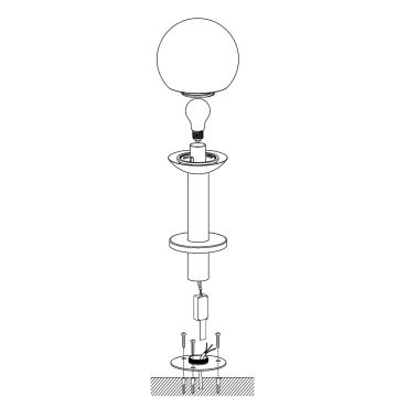 Eglo 33565 - LED Dimmable outdoor lamp NISIA-C 1xE27/9W/230V 525 mm IP44