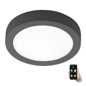 Eglo 33577 - LED Dimmable ceiling light ARGOLIS-C LED/16,5W/230V IP44 anthracite