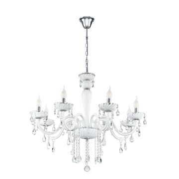 Eglo 39114 - Chandelier CARPENTO 8x14/40W/230V