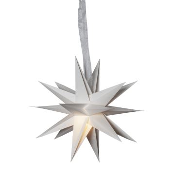 Eglo 411565 - Christmas decoration DECEMBER star 1xE14/25W/230V 35 cm grey