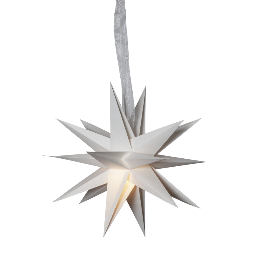 Eglo 411565 - Christmas decoration DECEMBER star 1xE14/25W/230V 35 cm grey