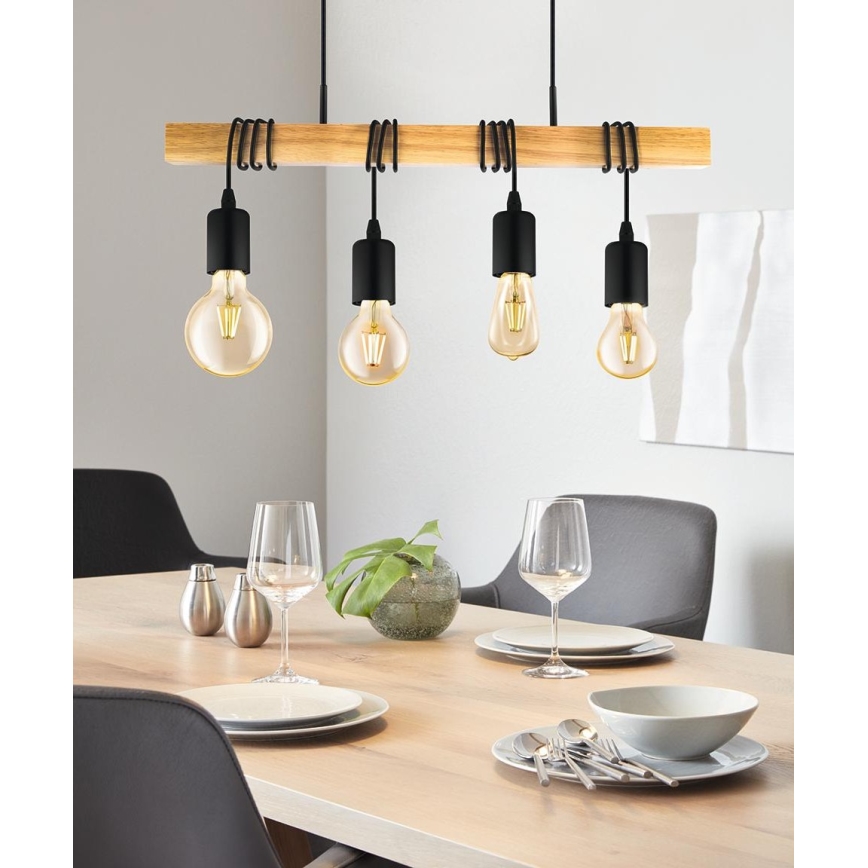 Eglo - Chandelier on a string 4xE27/60W/230V - FSC certified