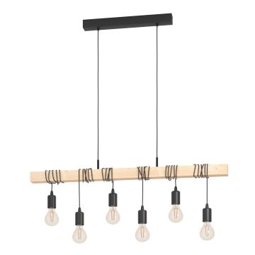 Eglo - Chandelier on a string 6xE27/60W/230V - FSC certified