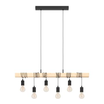 Eglo - Chandelier on a string 6xE27/60W/230V - FSC certified