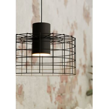 Eglo - Chandelier on a string 1xE27/40W/230V d. 38 cm black