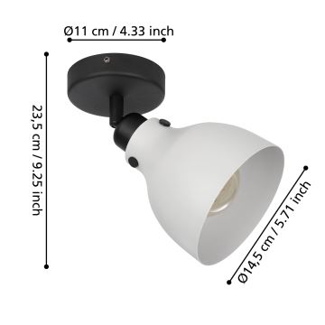 Eglo 43827 - Spotlight MATLOCK 1xE27/40W/230V