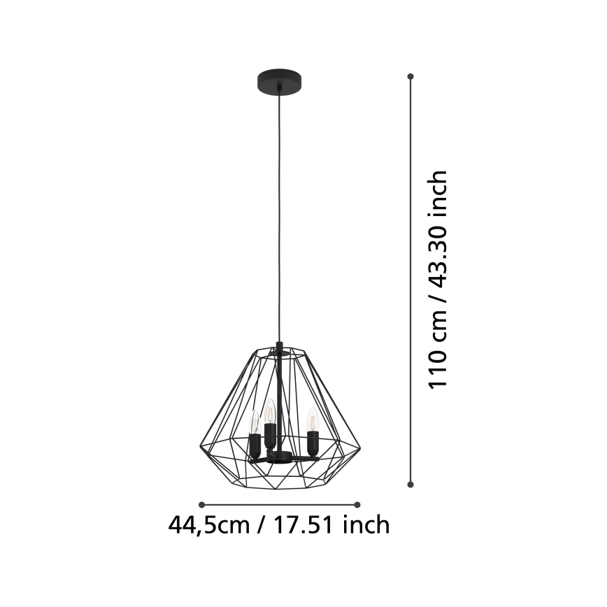 Eglo - Chandelier on a string 3xE14/40W/230V