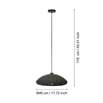 Eglo - Chandelier on a string 1xE27/40W/230V d. 45 cm