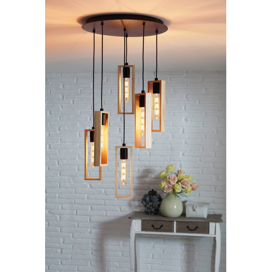 Eglo - Chandelier on a string 6xE27/60W/230V - FSC certified