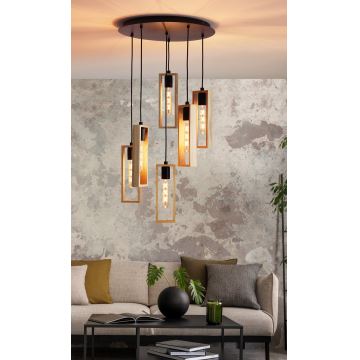 Eglo - Chandelier on a string 6xE27/60W/230V - FSC certified