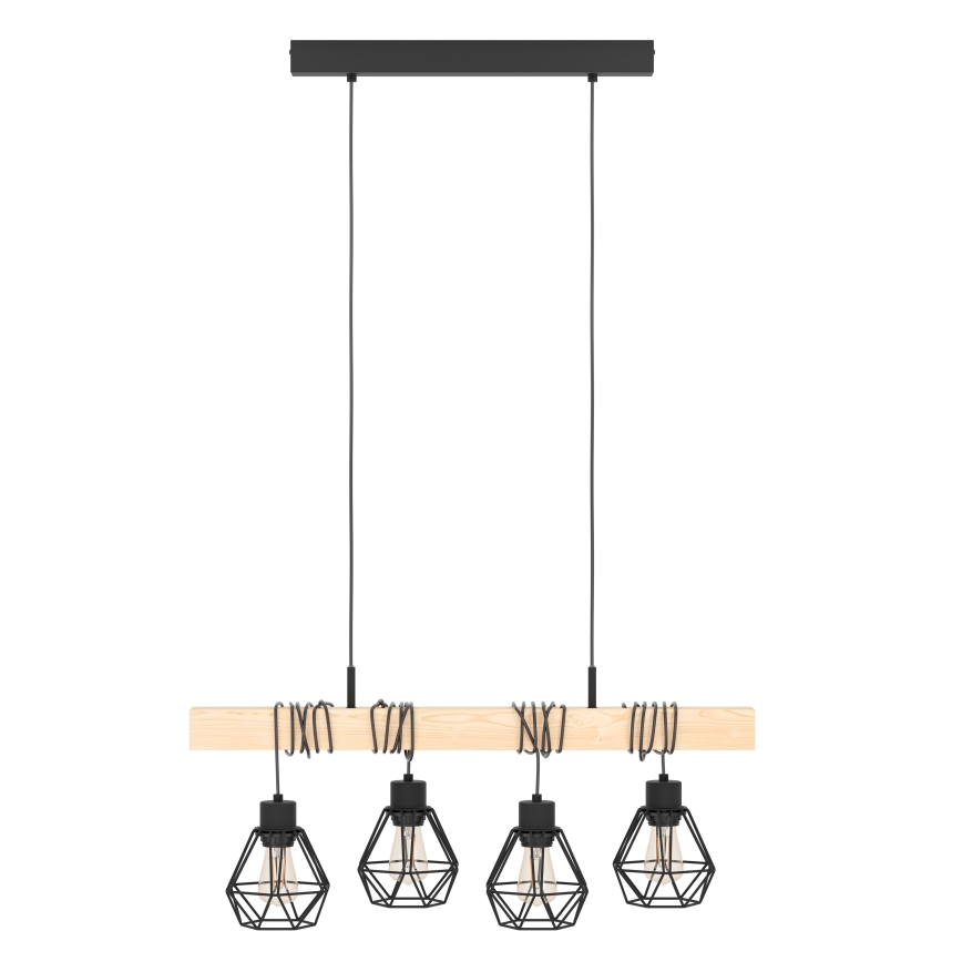 Eglo - Chandelier on a string 4xE27/60W/230V - FSC certified