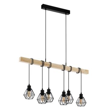 Eglo - Chandelier on a string 6xE27/60W/230V - FSC certified