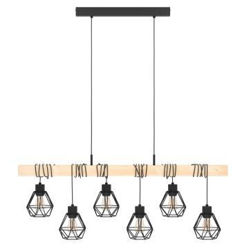 Eglo - Chandelier on a string 6xE27/60W/230V - FSC certified