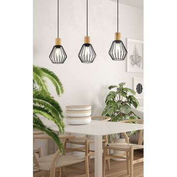 Eglo - Chandelier on a string 3xE27/60W/230V - FSC certified